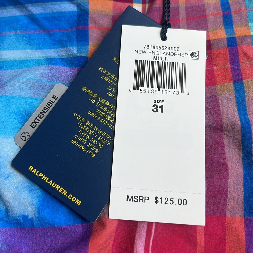 Polo Golf Ralph Lauren Classic Fit New England Prep Golf Shorts Men’s Size 31 - Picture 7 of 16